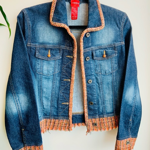 Super Cute Olsen Europe Stretch Denim Jacket - Picture 8 of 8